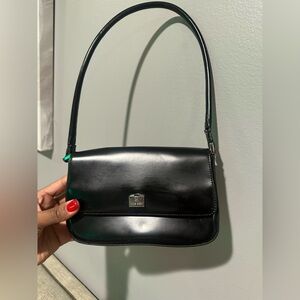 Nine West Glossy Black Shoulder Bag